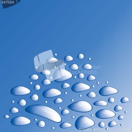 Image of Blue water with bubbles 