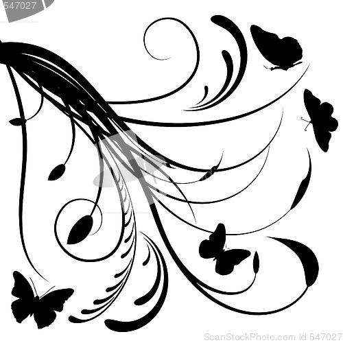 Image of Abstract floral background