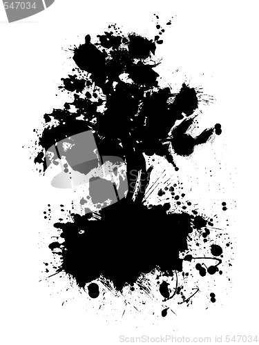 Image of Abstract tree silhouette 