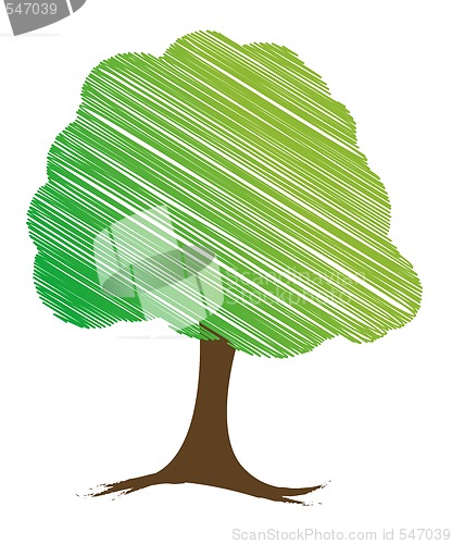 Image of vector tree design, easily editable vector illustration