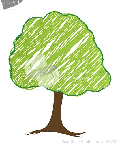 Image of vector tree design, easily editable vector illustration