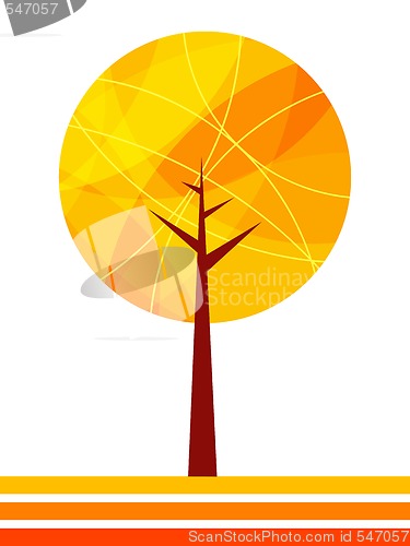 Image of abstract vector tree