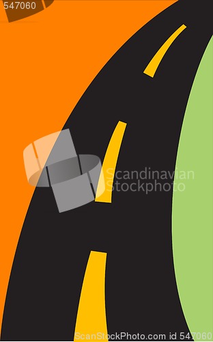 Image of Stylized road sign