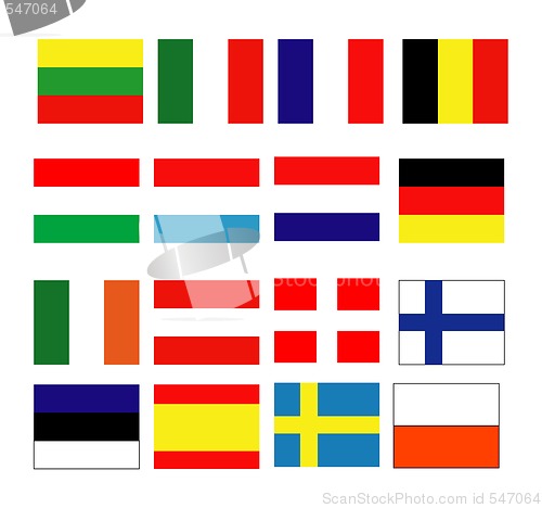 Image of Vector flags