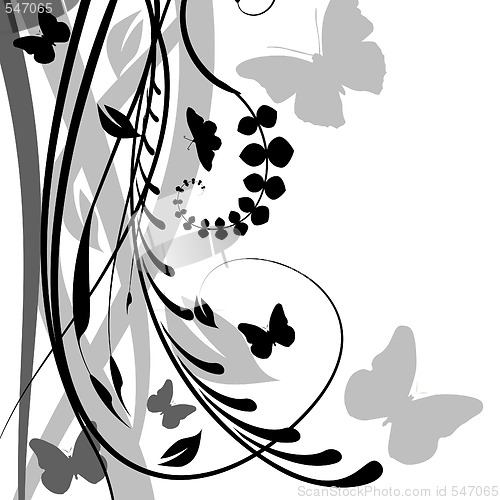 Image of Abstract floral background