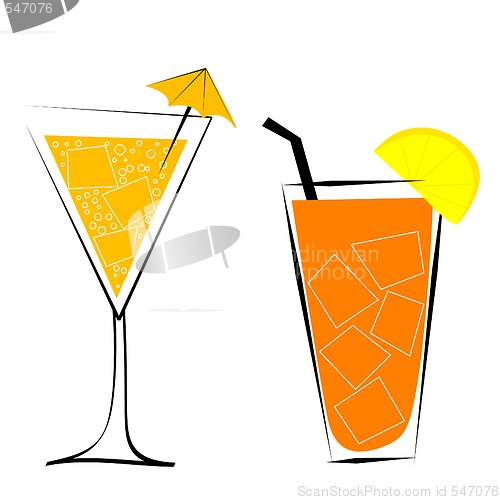 Image of Cocktails vector illustration