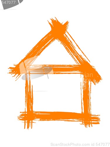 Image of Orange painted house