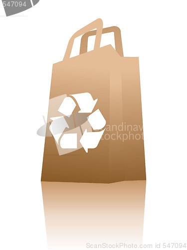 Image of Recycled paper shopping bag