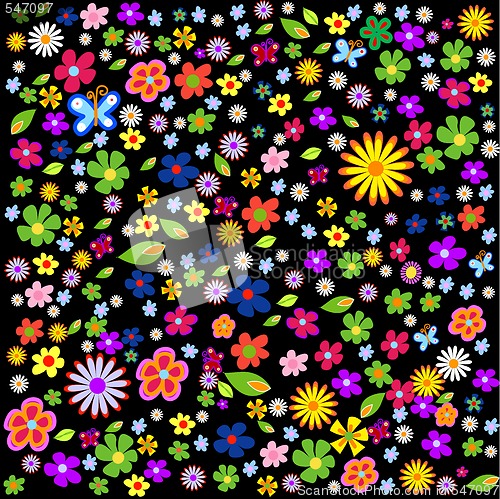 Image of Abstract floral background