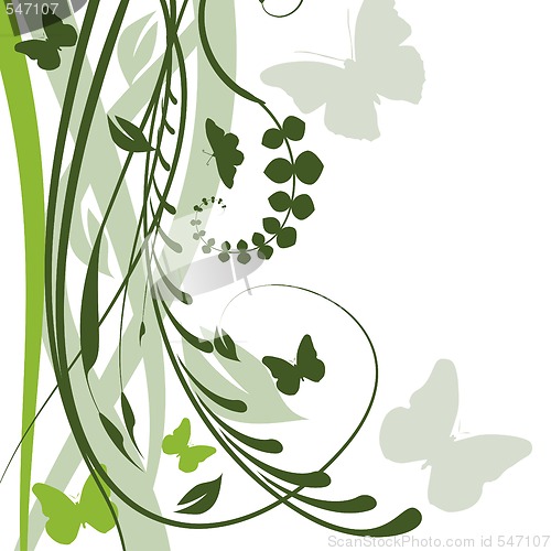 Image of Abstract floral background