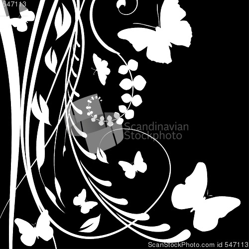 Image of Abstract floral background