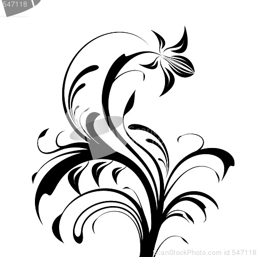 Image of Abstract floral background