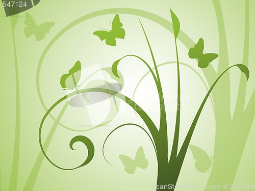 Image of Abstract floral background