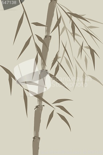 Image of design of chinese bamboo trees