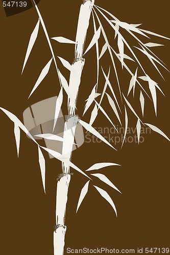 Image of design of chinese bamboo trees