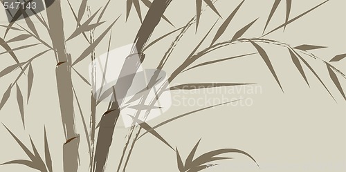 Image of design of chinese bamboo trees