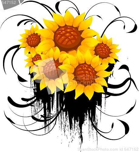 Image of Abstract floral background