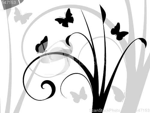 Image of Abstract floral background