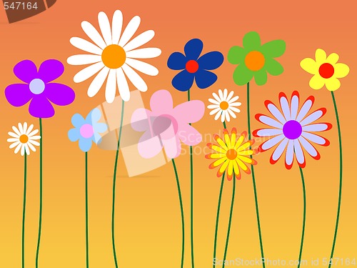 Image of Abstract floral background