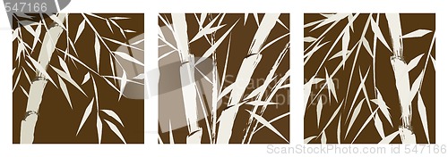 Image of design of chinese bamboo trees