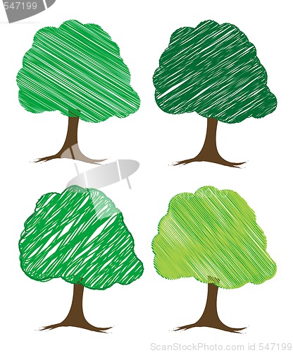 Image of vector tree design