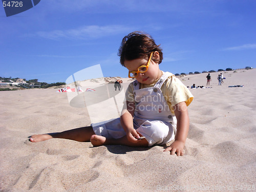 Image of Playing with the sand