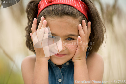 Image of Smiling kid on the beach