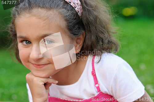 Image of Little curly girl