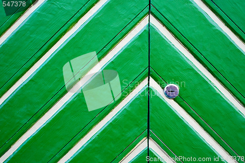 Image of Green wooden gates