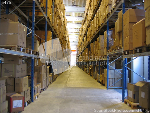 Image of A corridor at a warehouse