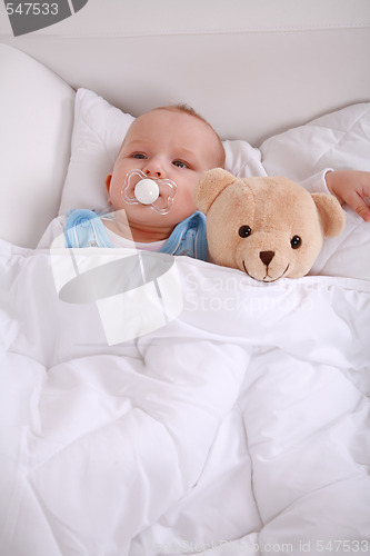 Image of Baby with teddy