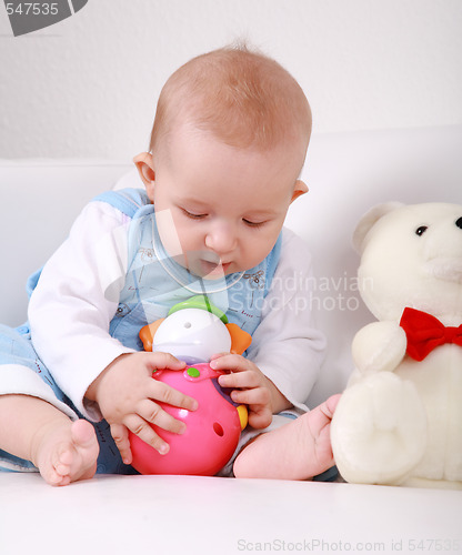 Image of Baby playing 