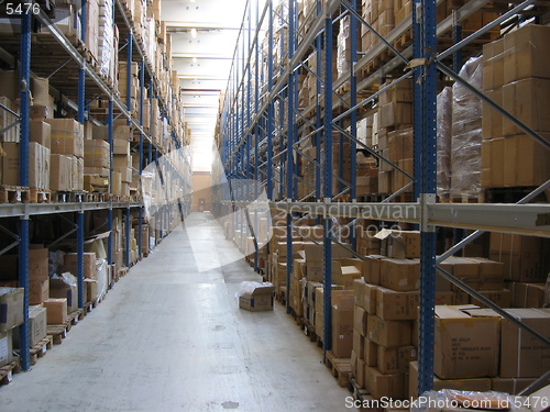 Image of A corridor at a warehouse