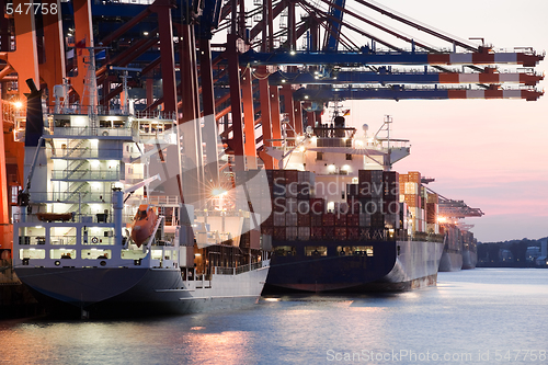 Image of ships in harbor