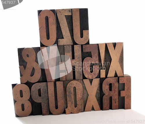 Image of letterpress wood type