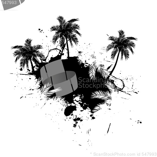 Image of Palm Trees Grunge