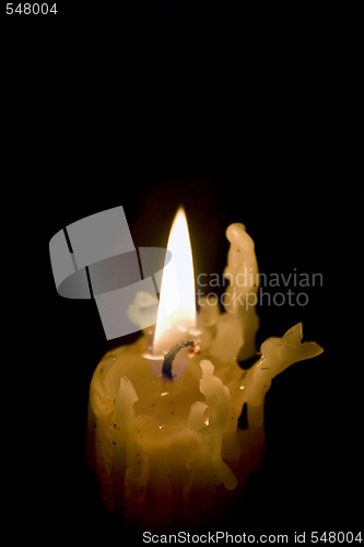Image of Melted Candle Stick