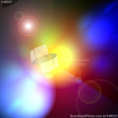 Image of rainbow lens flare