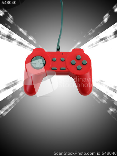 Image of game controller w clipping path 