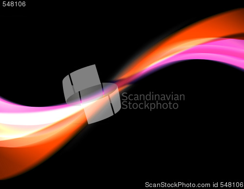 Image of Abstract Glowing Swoosh