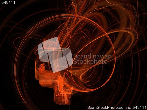Image of orange fractal