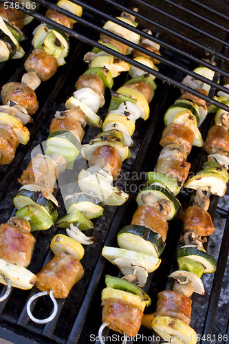 Image of Shish Kebabs on the Grill