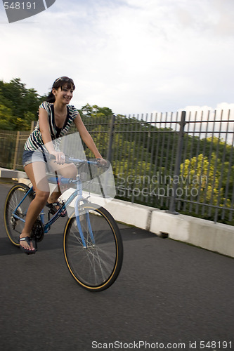 Image of Girl Riding a Bike