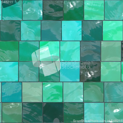 Image of blue-green tiles