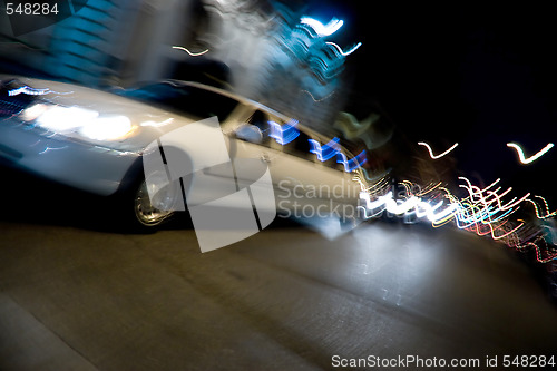 Image of City Limo at Night