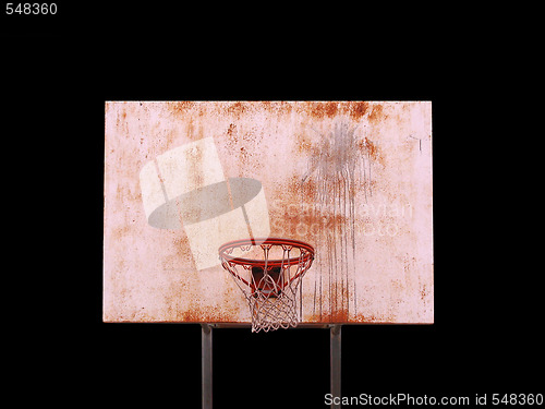 Image of Isolated Basketball Hoop