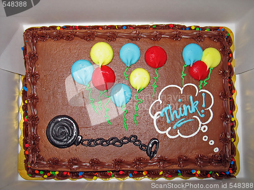 Image of ball and chain cake