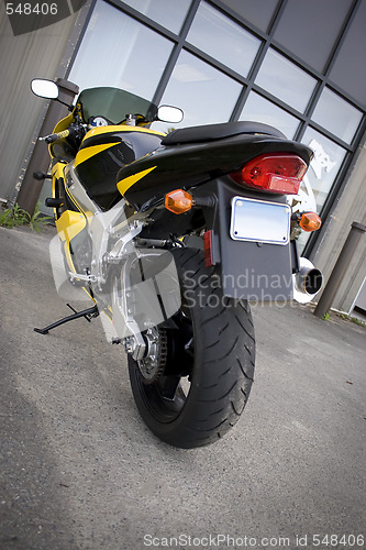 Image of Yellow Motorcycle