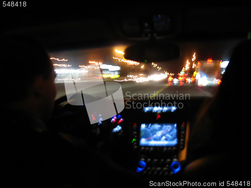 Image of Night Driving Light Trails