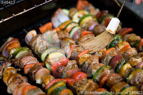 Image of Shish Kebabs on the Grill